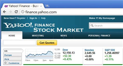 yahoo stock quotes